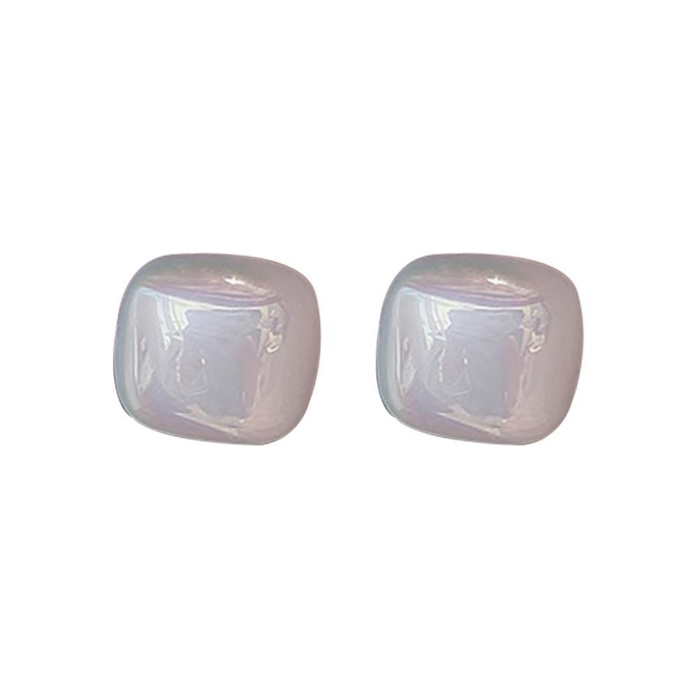 Iridescent Square Stud Earrings