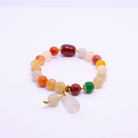 Retro Chinese Style Gourd and Peanut Bracelet for Women Fashion Jewelry Gift