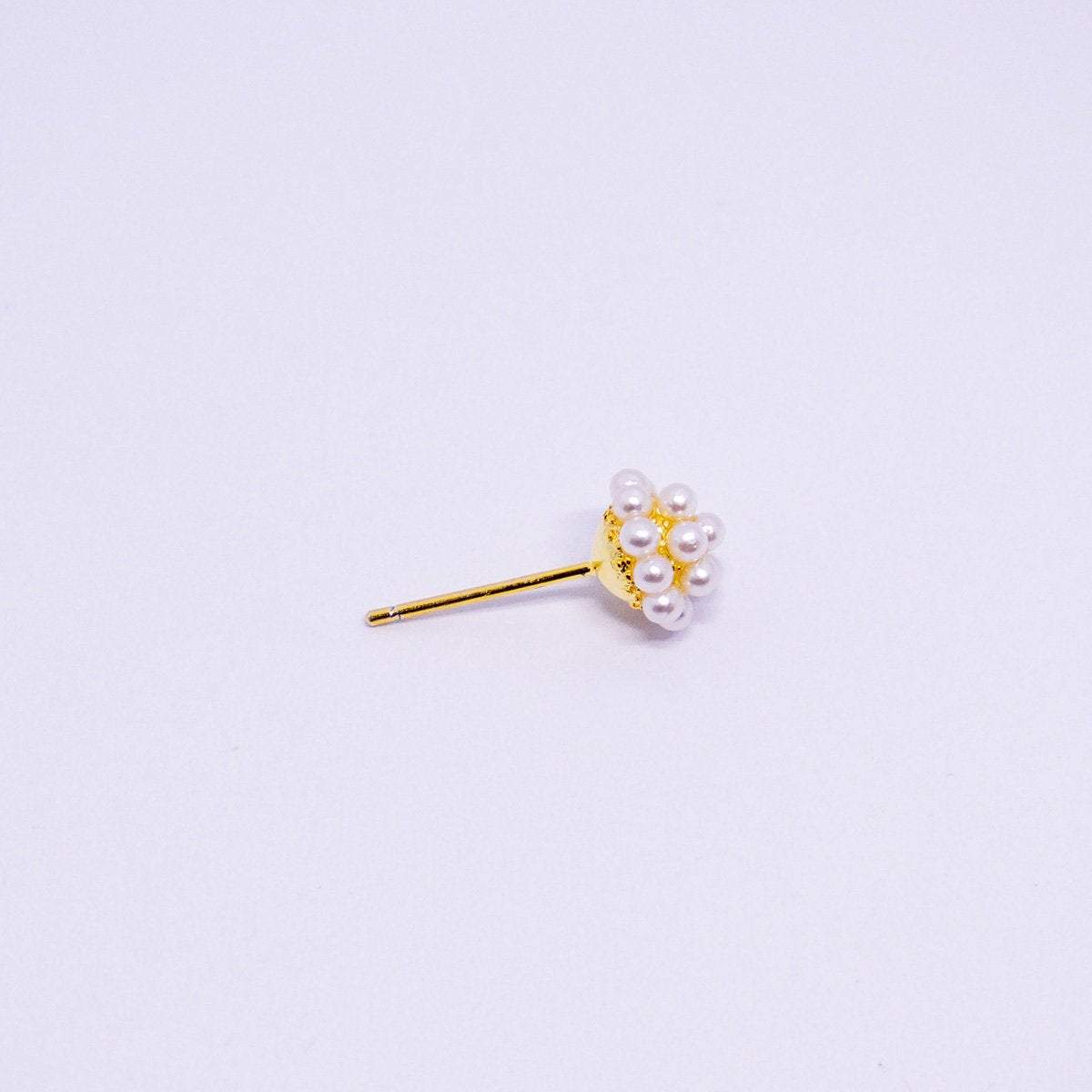 Elegant Simple Mini Pearl Stud Earrings for Girls Delicate Sweet Jewelry Gift