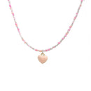 Colourful Pendant Necklace with Small Beads Fashion Jewellery for Women Girls