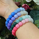 Lucky Gradient Beads Bracelet Elastic Couple Women Friends Gift Fashion