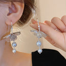 Floral Earring Hooks Mori Style Tie Earrings Fashion Jewelry for Women Girls