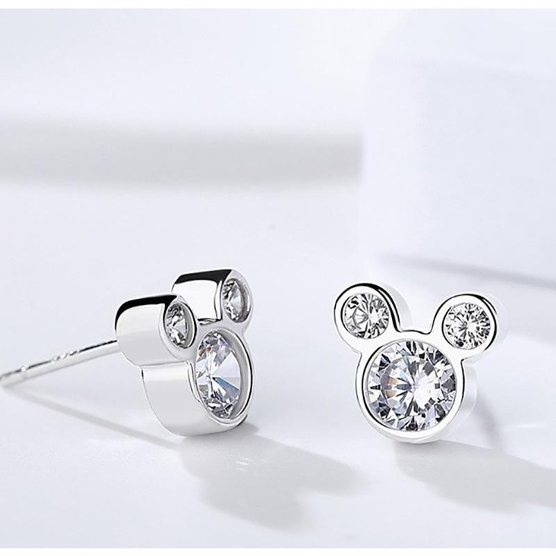 Elegant Zircon Stud Earrings for Women Sparkling Crystal Jewelry Fashion Gift