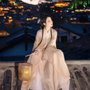 Soft beige Traditional Chinese Clothing Hanfu Set