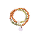 Retro Round Bead Bracelet for Women New Chinese Style Fashion Jewelry Gift