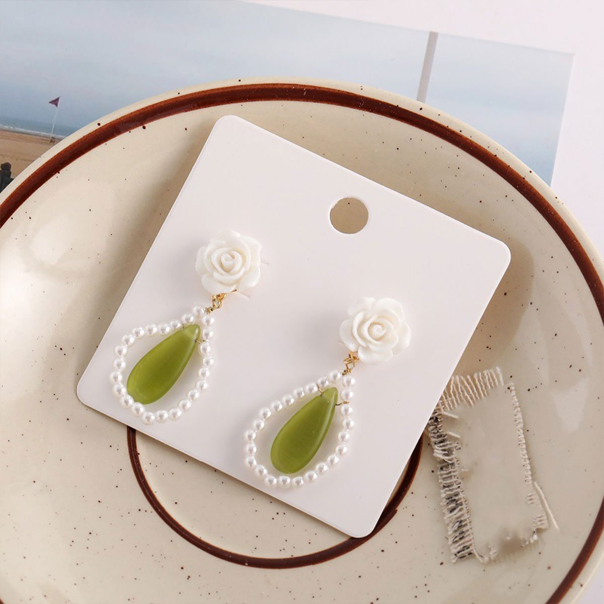 Long Dangle Earrings Fresh Sweet Style Fashion Jewelry For Young Women Gift