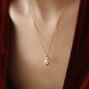 Elegant French Style Simple Pendant Necklace Women Trendy Fashion Jewelry Gift