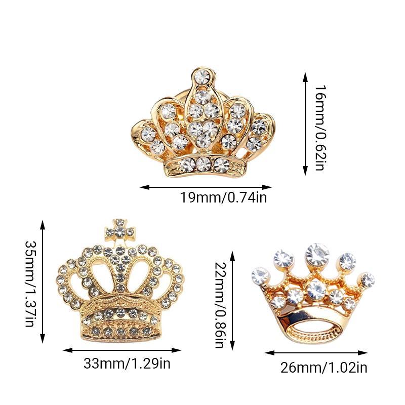 Small Crown Brooch Accessory Fashion Corsage Pin Jewelry Women Men Gift