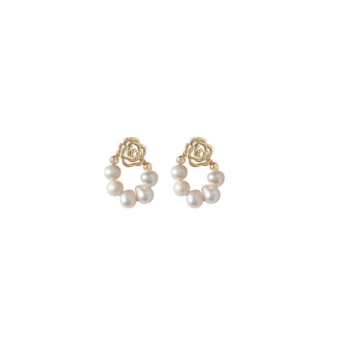 Vintage Style Imitation Pearl Earrings Women Classic Studs Fashion Jewelry