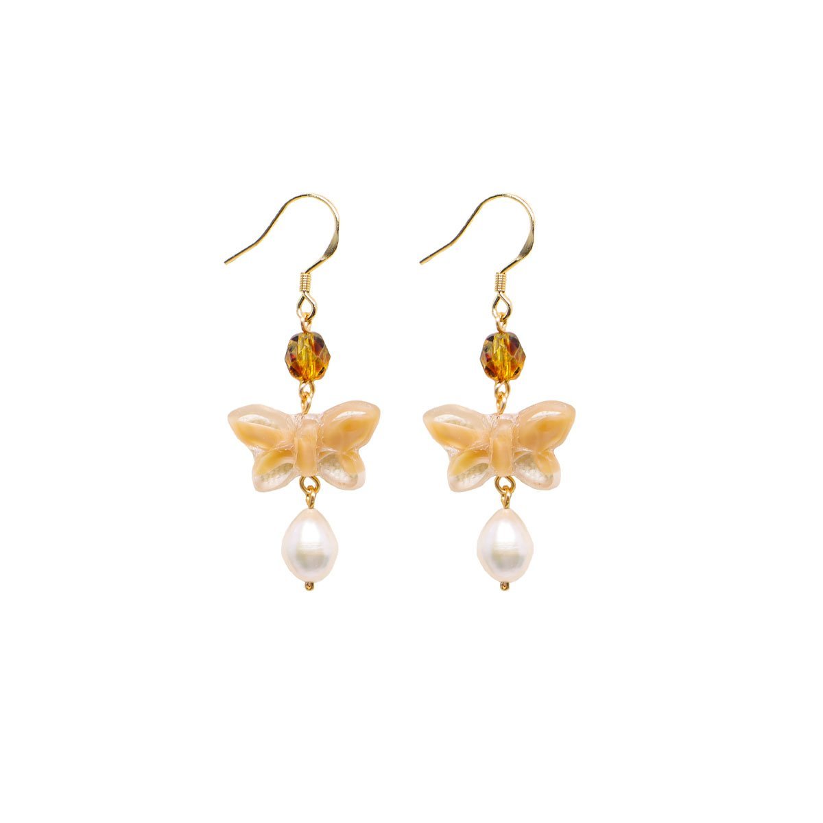 Butterfly Czech Bead Earrings Fashion Jewellery Women Elegant Trendy Gift