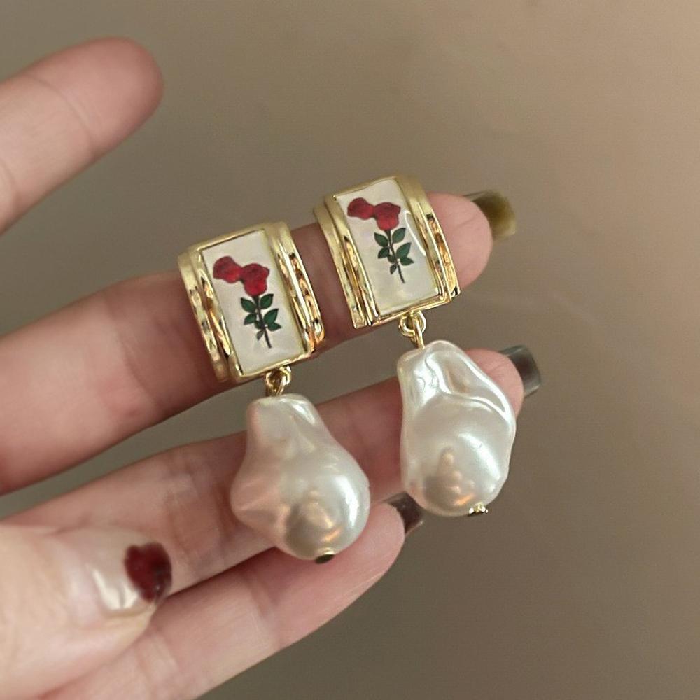 Floral Pearl Earrings