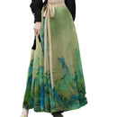 Women's Jiangshan Scenic Print Horsehair Skirt Set