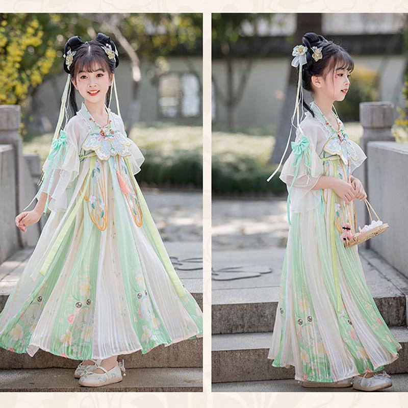 Beautiful Girls' Tang Dynasty Clothes Dress