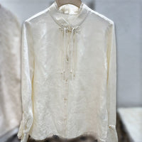 Chinese Style Women's Shirt Long Sleeve Blouse