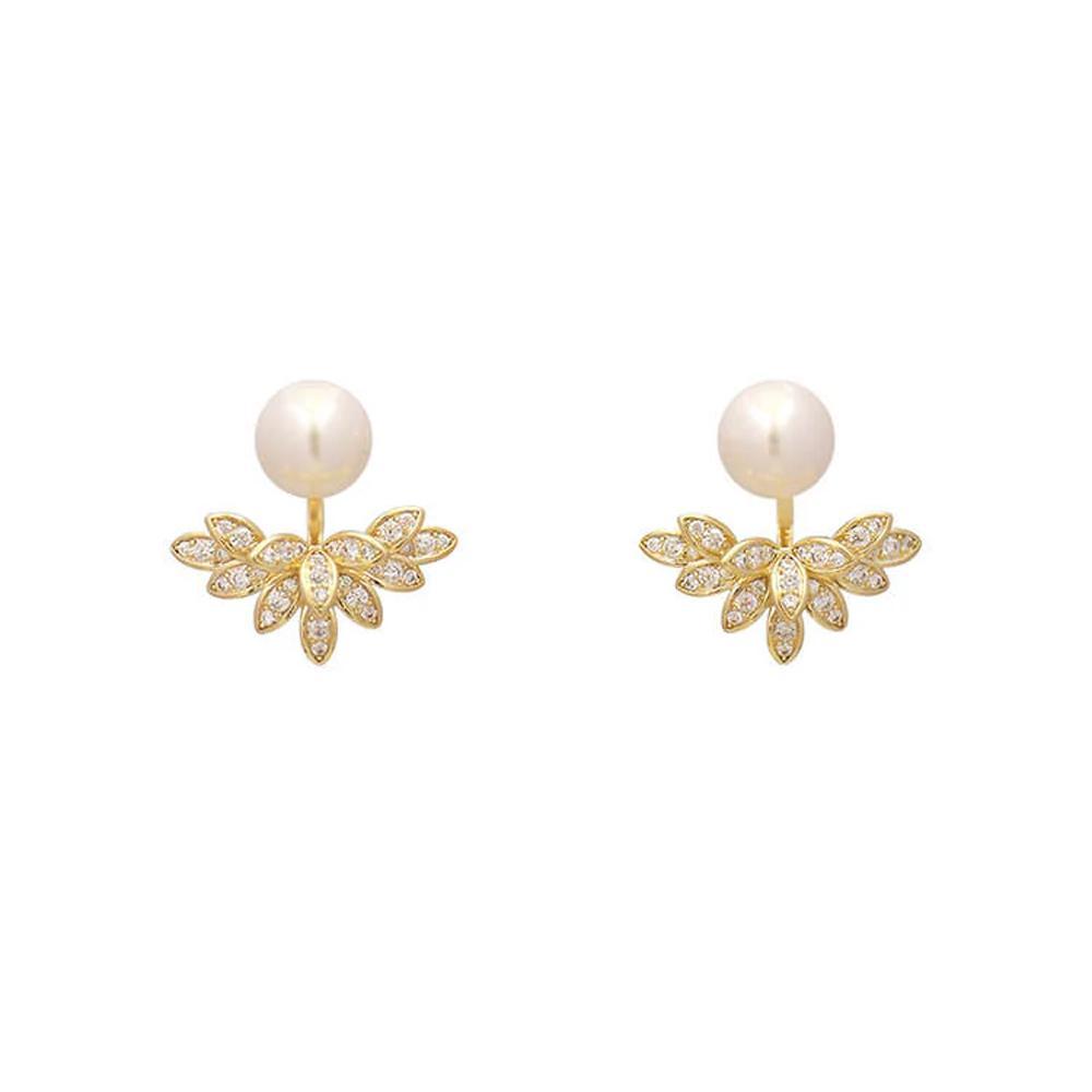 Vintage Faux Pearl Stud Earrings Fashion Jewelry Elegant Retro Earring