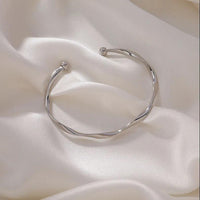 Bangle Bowknot Bells Bracelet Korean Opening Wrist Chain Women Silver Bracelet