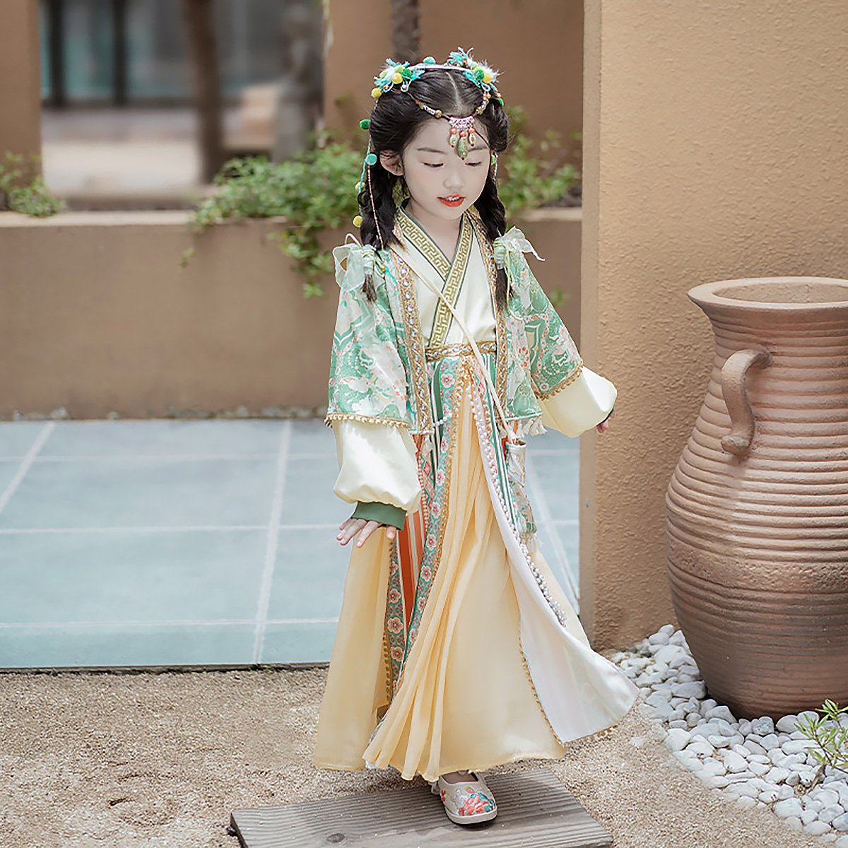 Girls Ethnic Dress Hanfu Ethnic Wear