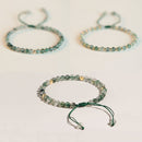 Luxurious Green Aquatic Agate Bracelet Natural Stone Jewelry Elegant Gift