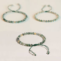 Luxurious Green Aquatic Agate Bracelet Natural Stone Jewelry Elegant Gift