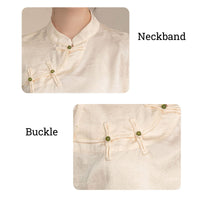 Women's Short Sleeve Silk Cheongsam Blouse