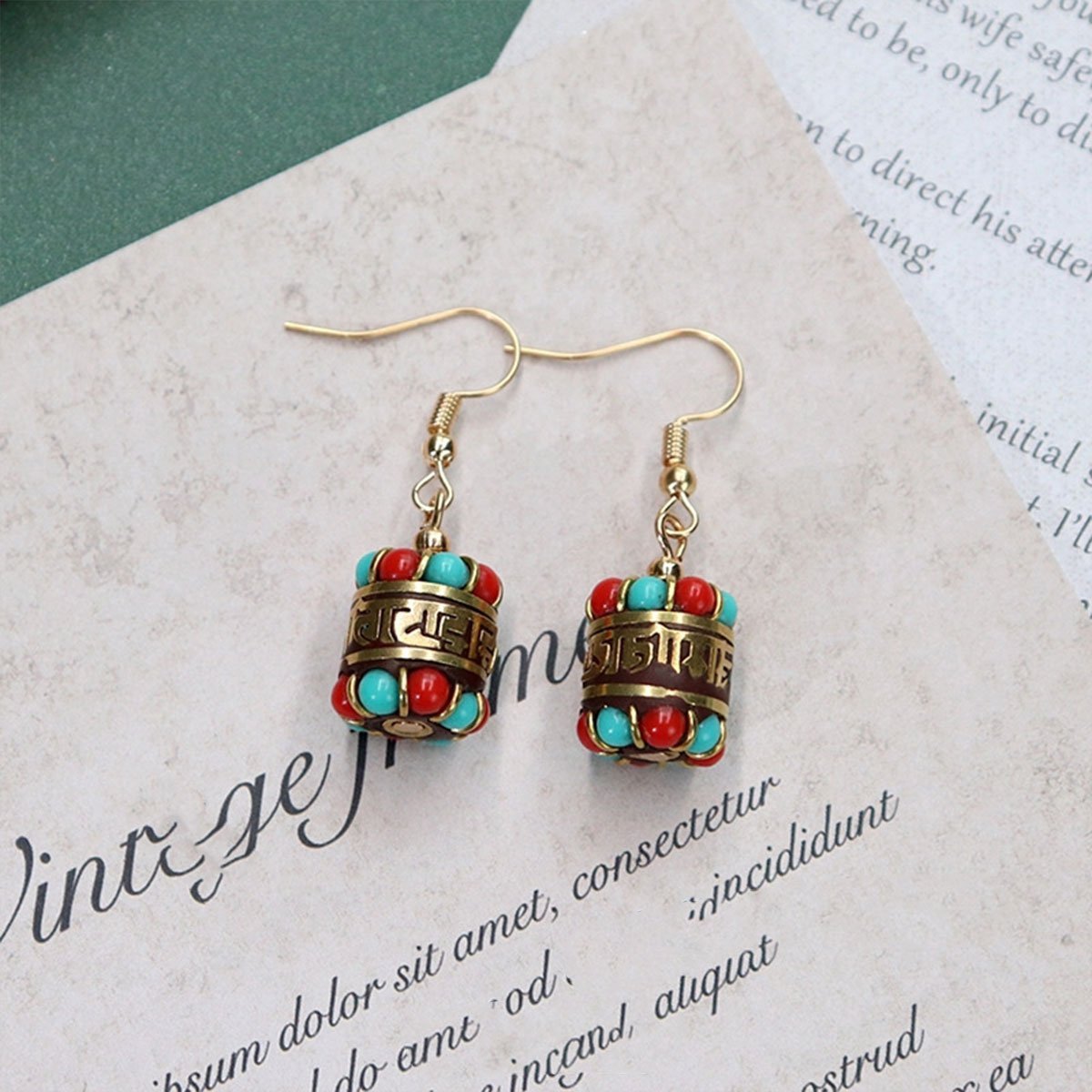 Retro Ethnic Style Earrings Fashion Jewelry for Women Bohemian Accessories Gift