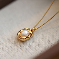 Elegant French Style Simple Pendant Necklace Women Trendy Fashion Jewelry Gift