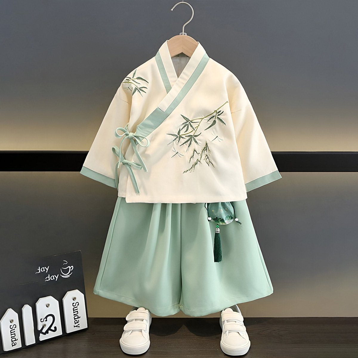 Boys Hanfu Two Piece Set Traditional Chinese Outfit