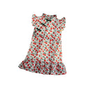 Girls' Summer Floral Cheongsam Dress