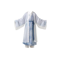 Boys' Blue Printed Wei-Jin Dyneaty Hanfu