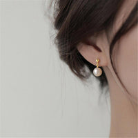 Simple Fashion Pearl Earrings Elegant High Grade Jewelry for Women Ladies