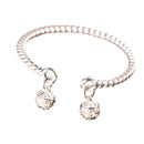 Bangle Bowknot Bells Bracelet Korean Opening Wrist Chain Women Silver Bracelet