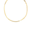 Gold Metal Sequin Necklace Fashion Jewellery Women Statement Chain Gifts