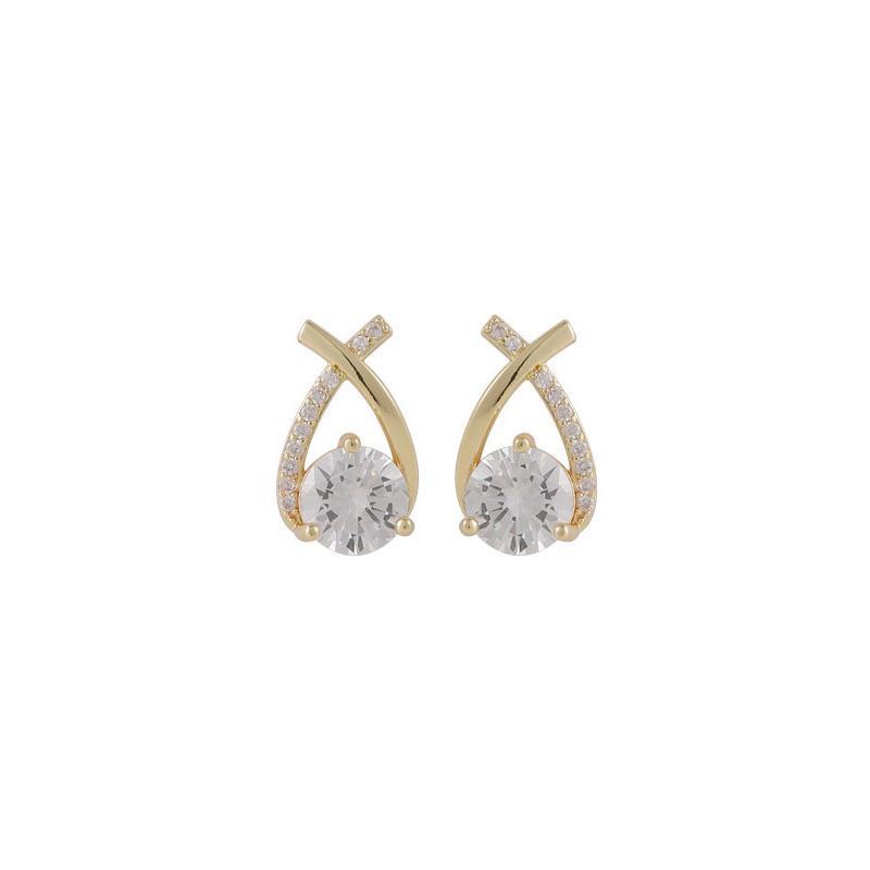 Teardrop Zircon Earrings