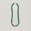 Green Natural Stone Beaded Necklace Beauty Handmade Women Simple Healing Reiki