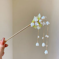 Chinese Style Lily of the Valley Fringe Hairpin Hanfu Headdress Accessories