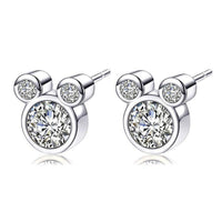 Elegant Zircon Stud Earrings for Women Sparkling Crystal Jewelry Fashion Gift