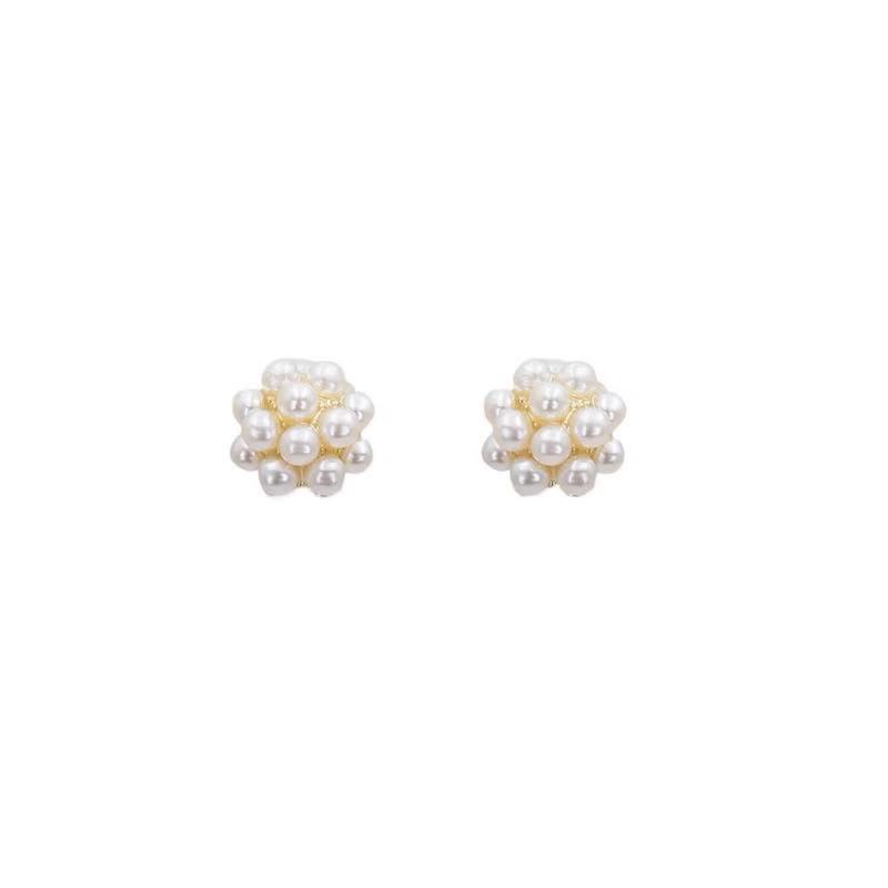 Fashion Pearl Wedding Earrings Zircon Cherry Stud Pearl Earrings for Women