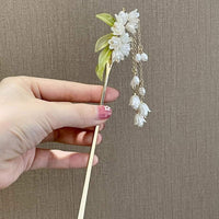 Chinese Style Lily of the Valley Fringe Hairpin Hanfu Headdress Accessories