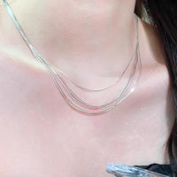 Versatile 5 Layered Chain Necklace Stylish Jewelry Accessory Collarbone Choker