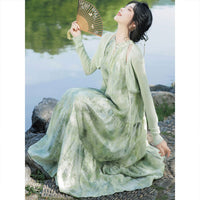 New Chinese Style Long Dress Super Fairy elegant hanfu