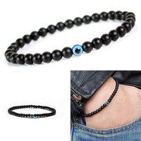 Turkish Black Greek Evil Eye Bracelet Cord