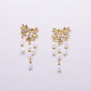 Zircon Tassel Millet Bead Earrings Fashion Jewellery Women Trendy Elegant