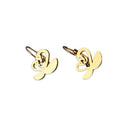 Gold-Plated Swan Earrings