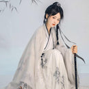 Bamboo Pattern Traditional Chinese Clothing Hanfu Dress