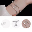 Women Fishtail Bracelet Chain Twisted Cuff Bracelet Bangle Adjustable Bracelets