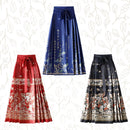 Chinese Horse Face Skirt Womens Long Hanfu Traditional Half Body Skirt