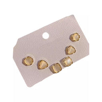 Compact Women Geometric Stud Earrings Fashion Jewellery Set Women Girls