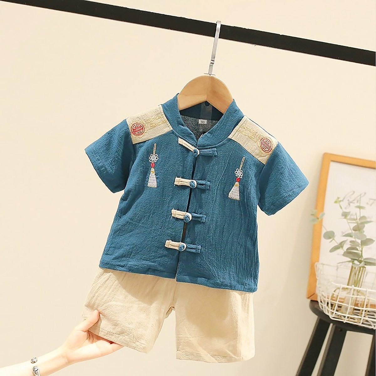 Boys Two-Piece Suit Traditional Chinese Style