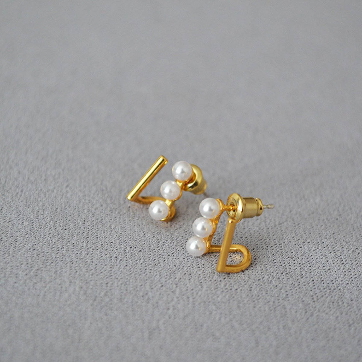 Small Simple Geometric Pattern Stud Earrings for Girls Stylish Everyday Jewelry