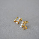 Small Simple Geometric Pattern Stud Earrings for Girls Stylish Everyday Jewelry